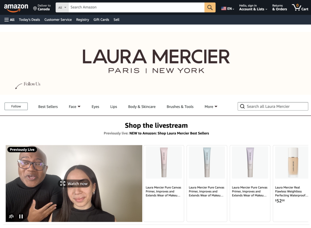 Laura Mercier Expands Digital Footprint with Amazon Premium Beauty Launch